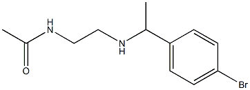 N-(2-{[1-(4-bromophenyl)ethyl]amino}ethyl)acetamide 化学構造式