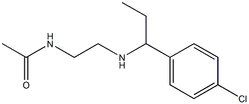 N-(2-{[1-(4-chlorophenyl)propyl]amino}ethyl)acetamide Structure