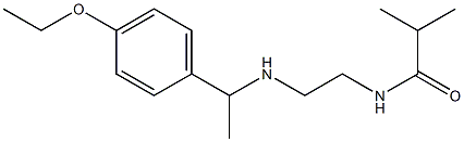N-(2-{[1-(4-ethoxyphenyl)ethyl]amino}ethyl)-2-methylpropanamide Struktur