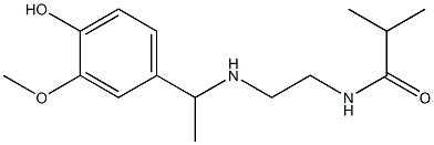 N-(2-{[1-(4-hydroxy-3-methoxyphenyl)ethyl]amino}ethyl)-2-methylpropanamide