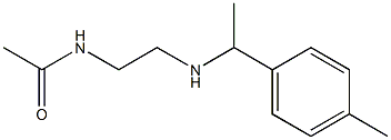 N-(2-{[1-(4-methylphenyl)ethyl]amino}ethyl)acetamide,,结构式