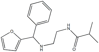 N-(2-{[furan-2-yl(phenyl)methyl]amino}ethyl)-2-methylpropanamide,,结构式