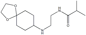 N-(2-{1,4-dioxaspiro[4.5]decan-8-ylamino}ethyl)-2-methylpropanamide|