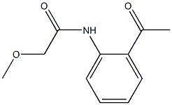 N-(2-acetylphenyl)-2-methoxyacetamide Structure
