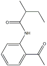 N-(2-acetylphenyl)-2-methylbutanamide Structure