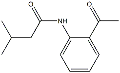 N-(2-acetylphenyl)-3-methylbutanamide Structure