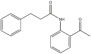 N-(2-acetylphenyl)-3-phenylpropanamide Struktur
