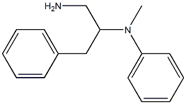 N-(2-amino-1-benzylethyl)-N-methyl-N-phenylamine Structure