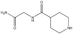 N-(2-amino-2-oxoethyl)piperidine-4-carboxamide Structure