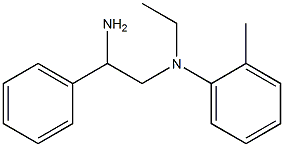 N-(2-amino-2-phenylethyl)-N-ethyl-2-methylaniline 化学構造式