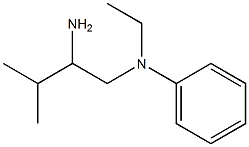 N-(2-amino-3-methylbutyl)-N-ethylaniline Struktur
