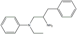 N-(2-amino-3-phenylpropyl)-N-ethylaniline Structure