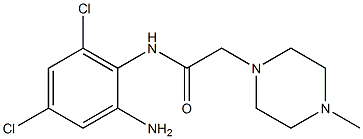 N-(2-amino-4,6-dichlorophenyl)-2-(4-methylpiperazin-1-yl)acetamide 结构式
