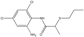  N-(2-amino-4,6-dichlorophenyl)-2-(propylsulfanyl)propanamide