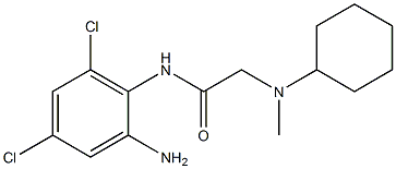 N-(2-amino-4,6-dichlorophenyl)-2-[cyclohexyl(methyl)amino]acetamide Structure