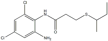 N-(2-amino-4,6-dichlorophenyl)-3-(butan-2-ylsulfanyl)propanamide Struktur