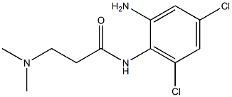 N-(2-amino-4,6-dichlorophenyl)-3-(dimethylamino)propanamide Structure