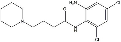 N-(2-amino-4,6-dichlorophenyl)-4-(piperidin-1-yl)butanamide Structure