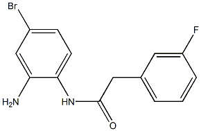 N-(2-amino-4-bromophenyl)-2-(3-fluorophenyl)acetamide,,结构式