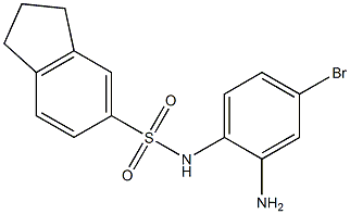 N-(2-amino-4-bromophenyl)-2,3-dihydro-1H-indene-5-sulfonamide