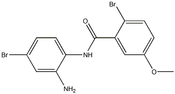 N-(2-amino-4-bromophenyl)-2-bromo-5-methoxybenzamide Structure