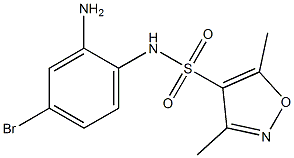 N-(2-amino-4-bromophenyl)-3,5-dimethyl-1,2-oxazole-4-sulfonamide Struktur