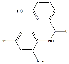 N-(2-amino-4-bromophenyl)-3-hydroxybenzamide Struktur