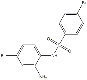 N-(2-amino-4-bromophenyl)-4-bromobenzene-1-sulfonamide 结构式