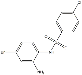 N-(2-amino-4-bromophenyl)-4-chlorobenzene-1-sulfonamide Struktur