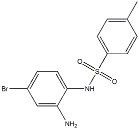 N-(2-amino-4-bromophenyl)-4-methylbenzene-1-sulfonamide,,结构式