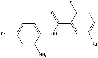 N-(2-amino-4-bromophenyl)-5-chloro-2-fluorobenzamide Struktur