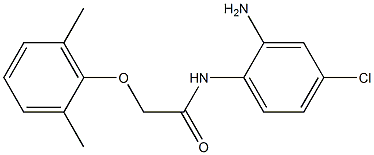 N-(2-amino-4-chlorophenyl)-2-(2,6-dimethylphenoxy)acetamide Struktur