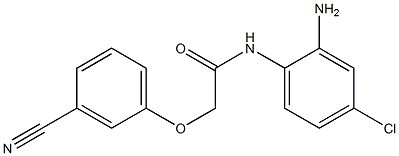 N-(2-amino-4-chlorophenyl)-2-(3-cyanophenoxy)acetamide Structure