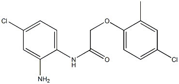 N-(2-amino-4-chlorophenyl)-2-(4-chloro-2-methylphenoxy)acetamide Struktur