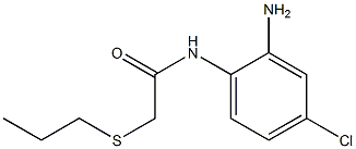 N-(2-amino-4-chlorophenyl)-2-(propylsulfanyl)acetamide,,结构式