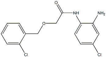 N-(2-amino-4-chlorophenyl)-2-[(2-chlorophenyl)methoxy]acetamide Struktur