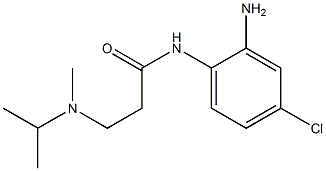 N-(2-amino-4-chlorophenyl)-3-[isopropyl(methyl)amino]propanamide Structure
