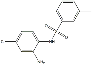 N-(2-amino-4-chlorophenyl)-3-methylbenzenesulfonamide 化学構造式