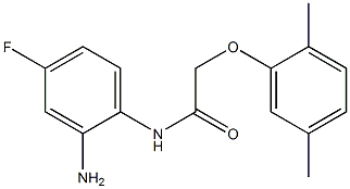 N-(2-amino-4-fluorophenyl)-2-(2,5-dimethylphenoxy)acetamide Struktur
