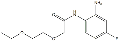 N-(2-amino-4-fluorophenyl)-2-(2-ethoxyethoxy)acetamide Struktur