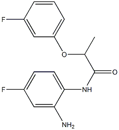 N-(2-amino-4-fluorophenyl)-2-(3-fluorophenoxy)propanamide Structure