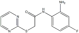 N-(2-amino-4-fluorophenyl)-2-(pyrimidin-2-ylsulfanyl)acetamide