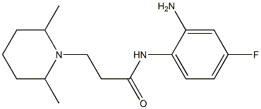 N-(2-amino-4-fluorophenyl)-3-(2,6-dimethylpiperidin-1-yl)propanamide