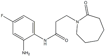 N-(2-amino-4-fluorophenyl)-3-(2-oxoazepan-1-yl)propanamide,,结构式