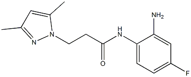 N-(2-amino-4-fluorophenyl)-3-(3,5-dimethyl-1H-pyrazol-1-yl)propanamide