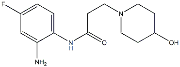 N-(2-amino-4-fluorophenyl)-3-(4-hydroxypiperidin-1-yl)propanamide|