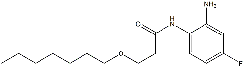 N-(2-amino-4-fluorophenyl)-3-(heptyloxy)propanamide Structure