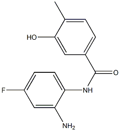 N-(2-amino-4-fluorophenyl)-3-hydroxy-4-methylbenzamide Structure