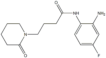 N-(2-amino-4-fluorophenyl)-4-(2-oxopiperidin-1-yl)butanamide Struktur