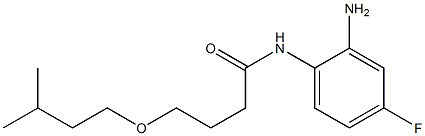 N-(2-amino-4-fluorophenyl)-4-(3-methylbutoxy)butanamide Structure